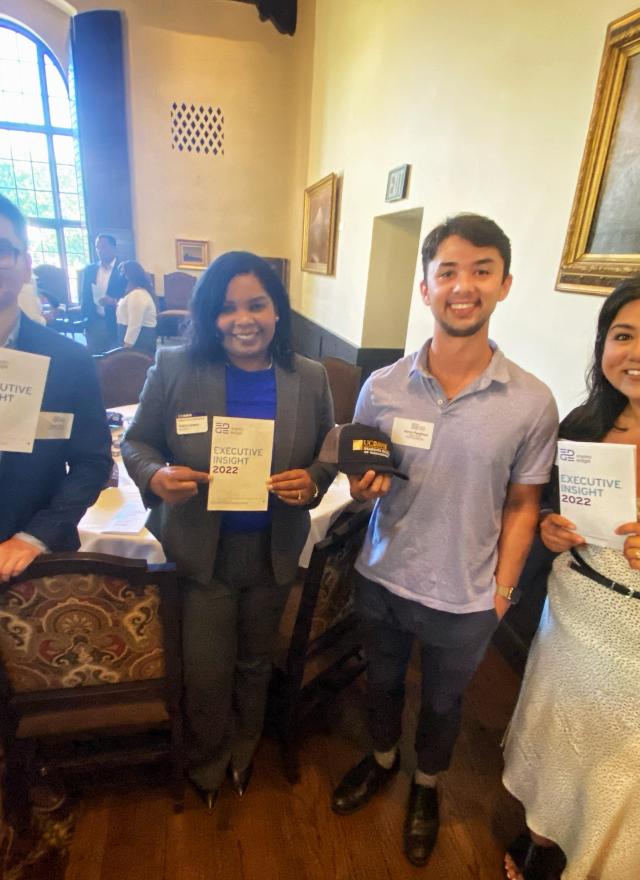 Assistant Dean of Student Affairs Valerie James and the Sacramento Part-Time MBA team 