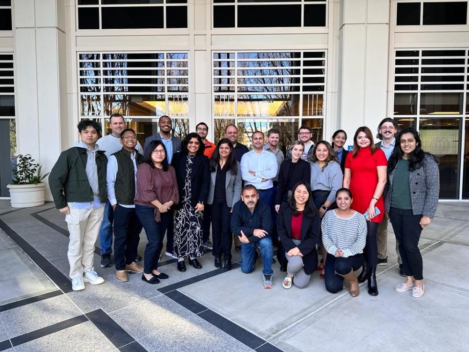 a group photo of Kathy Truong and Bay Area MBA cohort