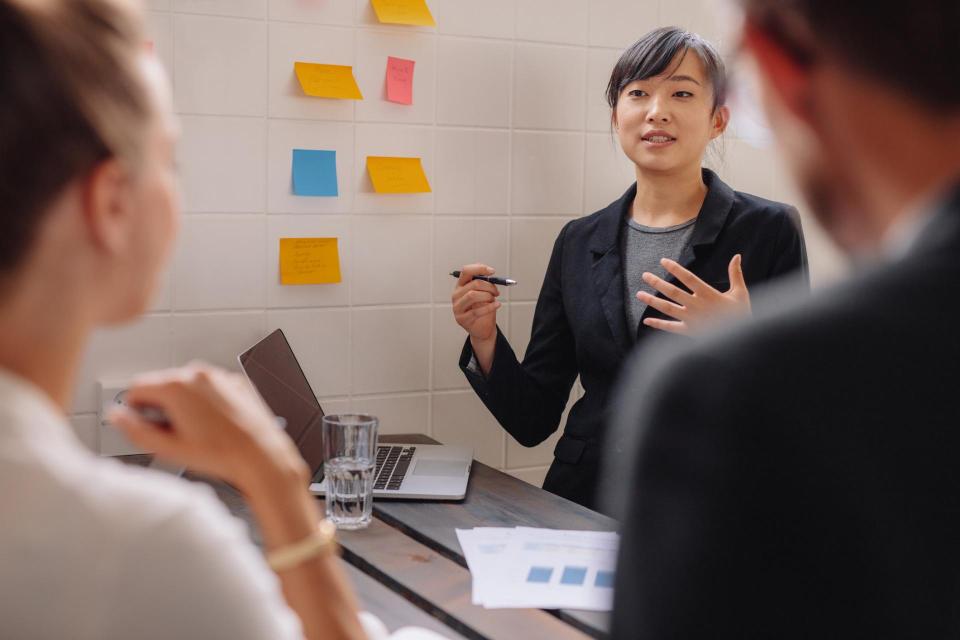 Pitching ideas to leaders